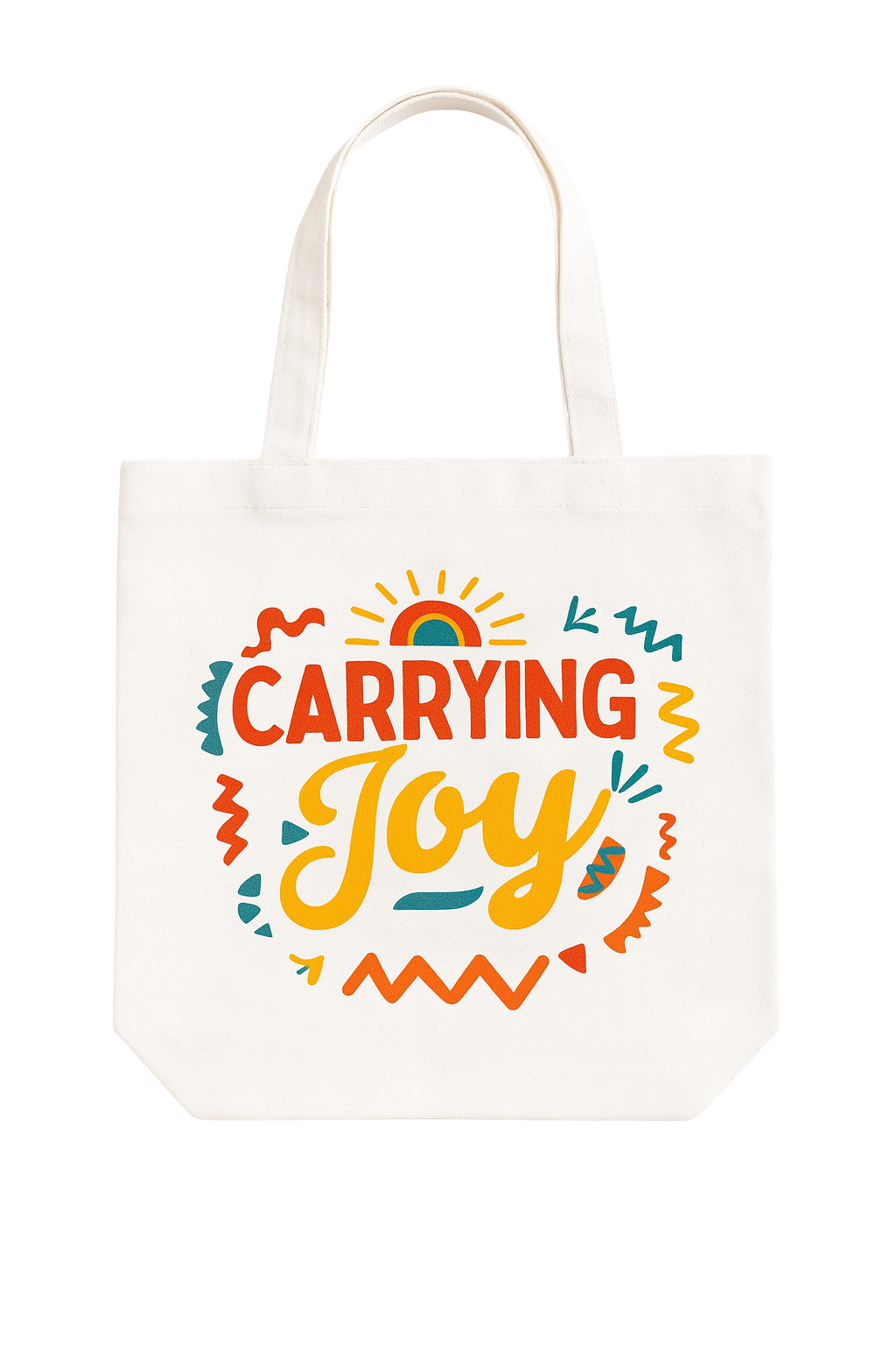 Carrying Joy Canvas Tote Bag – Everyday Reusable Tote