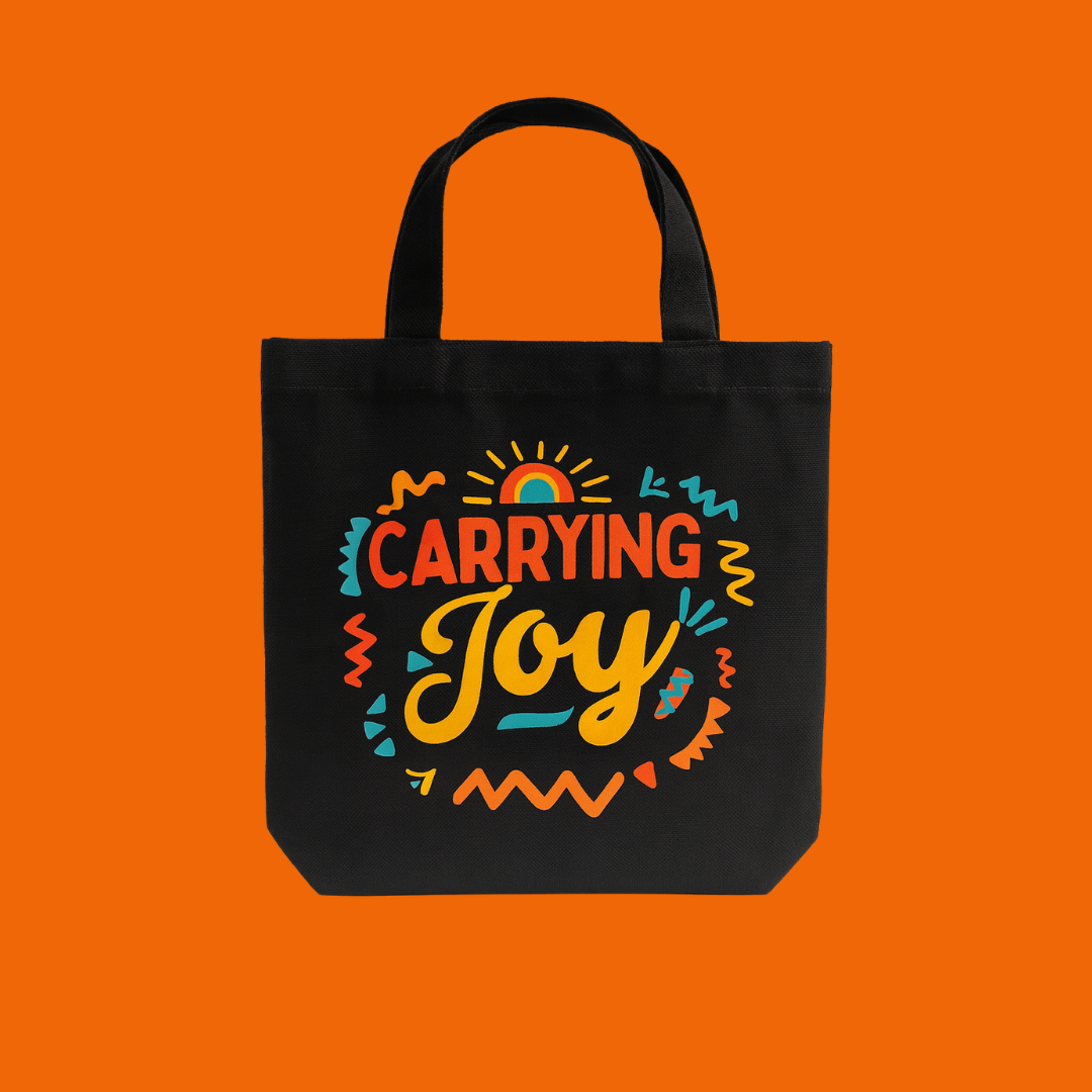 Carrying Joy Canvas Tote Bag – Everyday Reusable Tote