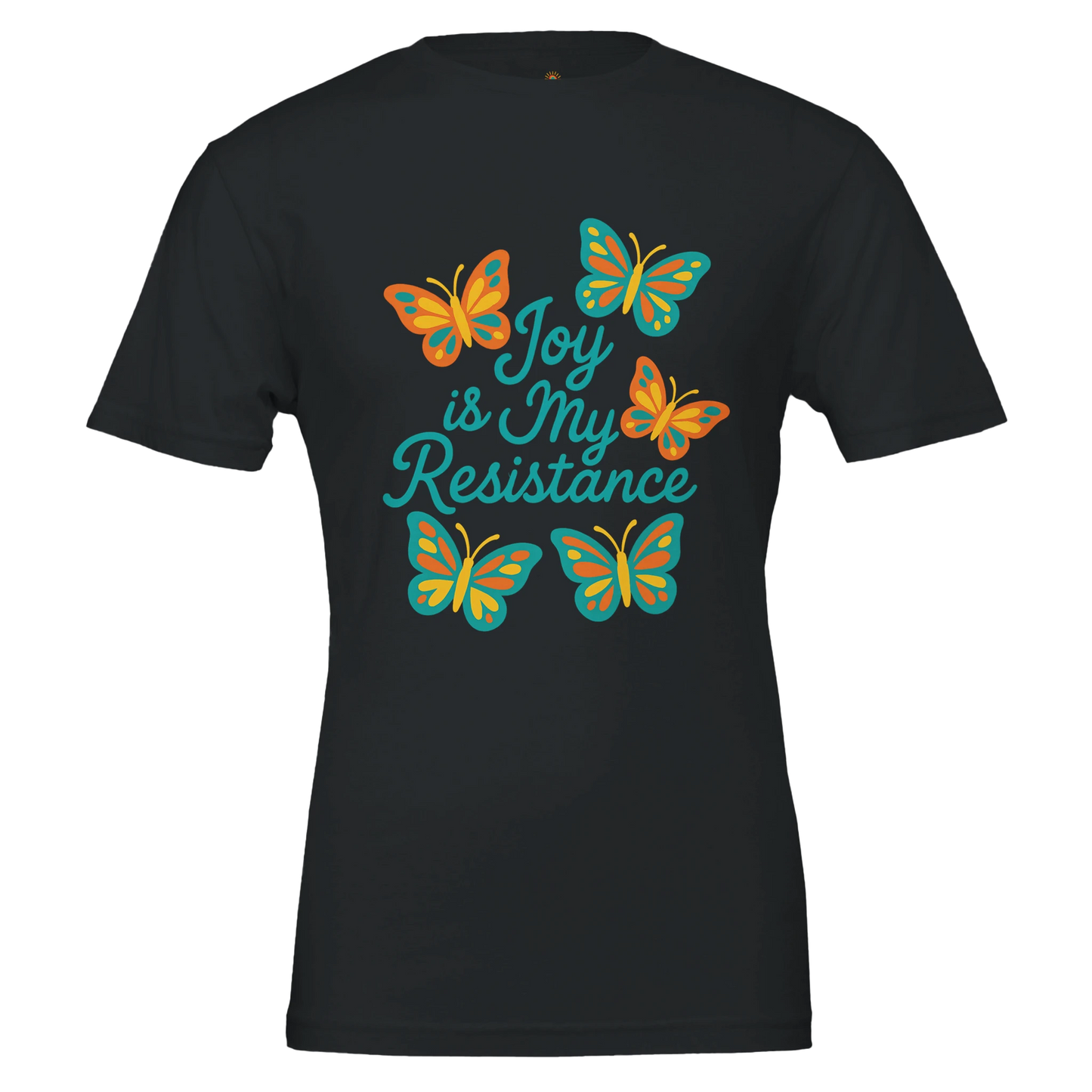 Joy Is My Resistance Butterfly T-Shirt (Black & White) - (PRE-ORDER)